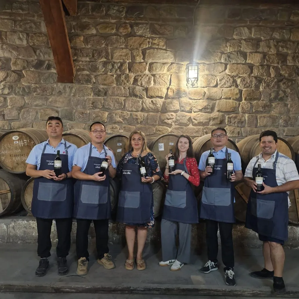 Visita de Prunavita a Viña Santa Rita con clientes